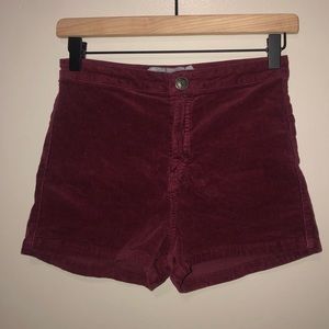 vintage high waist corduroy shorts